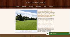 Desktop Screenshot of plumlakegolf.com